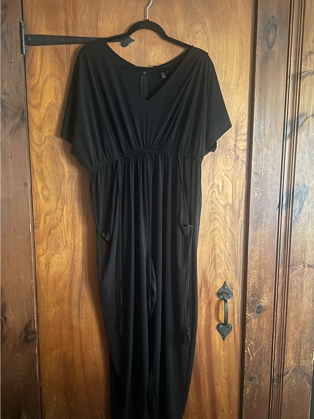 Lane Bryant Black Long-Sleeve Jumpsuit Dress Lane Bryant